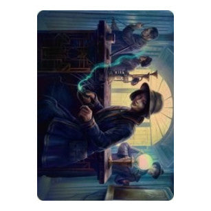 Wiretapping Art Card (ASSNC) #15 Special (Lightly Played) Art Series: Streets of New Capenna Magic: The Gathering: 2022