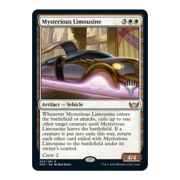 Mysterious Limousine (PPSNC) #22 Rare (Foil Near Mint) Promo Pack: Streets of New Capenna Magic: The Gathering: 2022