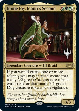 Jinnie Fay Jetmirs Second (PPSNC) #195p Rare (Lightly Played) Promo Pack: Streets of New Capenna Magic: The Gathering: 2022