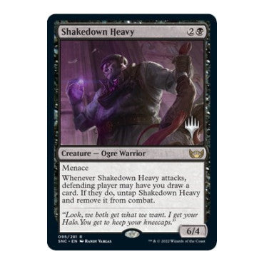 Shakedown Heavy (PPSNC) #95 Rare (Foil Lightly Played) Promo Pack: Streets of New Capenna Magic: The Gathering: 2022