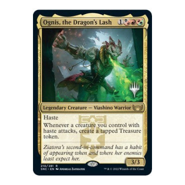 Ognis the Dragons Lash (PPSNC) #210 Rare (Foil Lightly Played) Promo Pack: Streets of New Capenna Magic: The Gathering: 2022