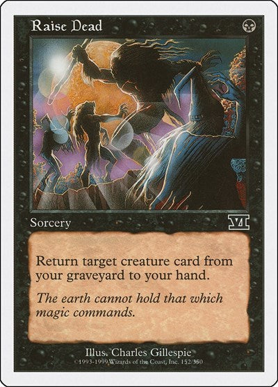 Raise Dead (6ED) #152 Common (Heavily Played) Classic Sixth Edition Magic: The Gathering: 1999