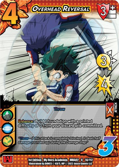 Overhead Reversal (MHA2) #14/117 Common UniVersus: My Hero Academia: Crimson Rampage UniVersus: 2022