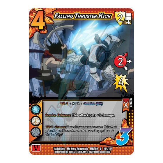 Falling Thruster Kick (MHA2) #104/117 Common (1st Edition Normal Lightly Played) UniVersus: My Hero Academia: Crimson Rampage UniVersus: 2022