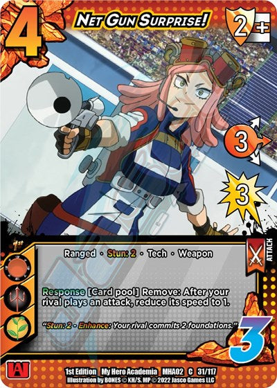 Net Gun Surprise! (MHA2) #31/117 Common (1st Edition Normal Lightly Played) UniVersus: My Hero Academia: Crimson Rampage UniVersus: 2022