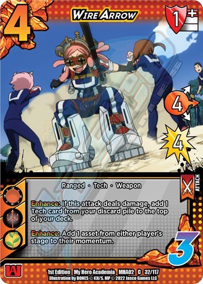 Wire Arrow (MHA2) #32/117 Common (1st Edition Normal Lightly Played) UniVersus: My Hero Academia: Crimson Rampage UniVersus: 2022