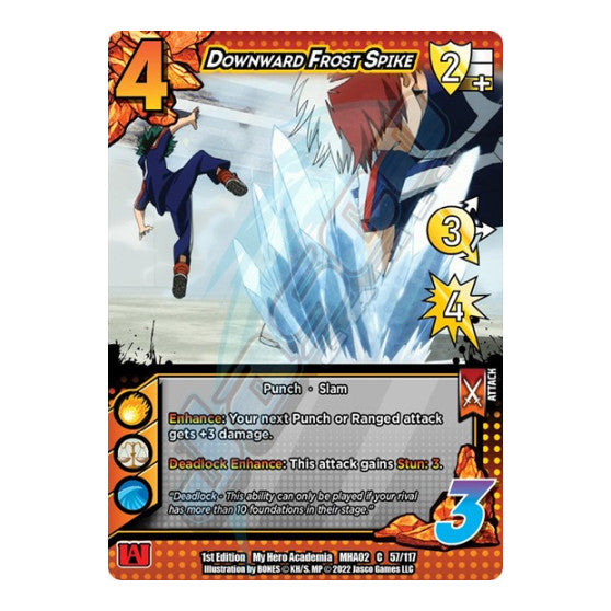 Downward Frost Spike (MHA2) #57/117 Common (1st Edition Normal Lightly Played) UniVersus: My Hero Academia: Crimson Rampage UniVersus: 2022