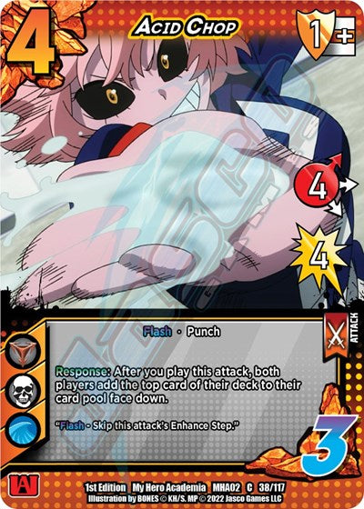 Acid Chop (MHA2) #38/117 Common (1st Edition Normal Lightly Played) UniVersus: My Hero Academia: Crimson Rampage UniVersus: 2022
