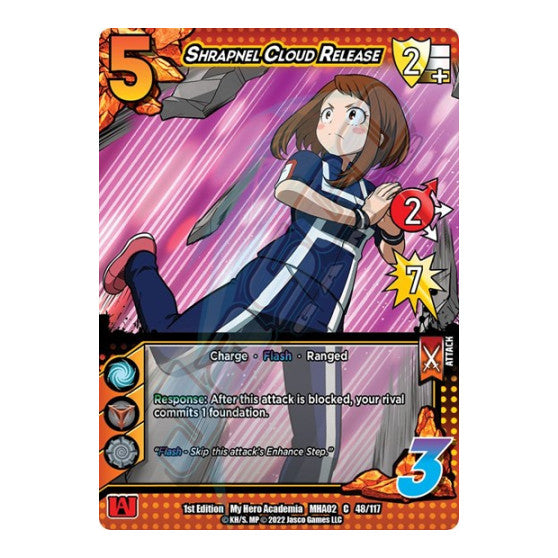 Shrapnel Cloud Release (MHA2) #48/117 Common (1st Edition Normal Lightly Played) UniVersus: My Hero Academia: Crimson Rampage UniVersus: 2022
