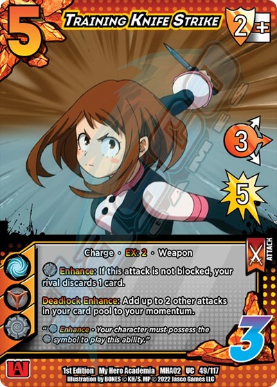 Training Knife Strike (MHA2) #49/117 Uncommon UniVersus: My Hero Academia: Crimson Rampage UniVersus: 2022