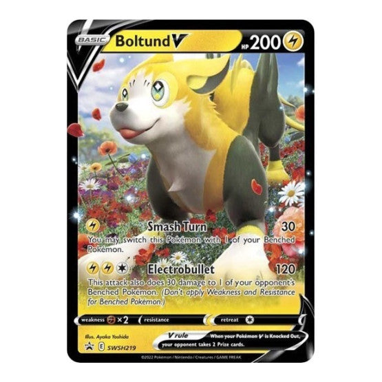 Boltund V SWSH219 (SWSD) #SWSH219 Promo (Holofoil Near Mint) SWSH: Sword & Shield Promo Cards Pokemon: 2019