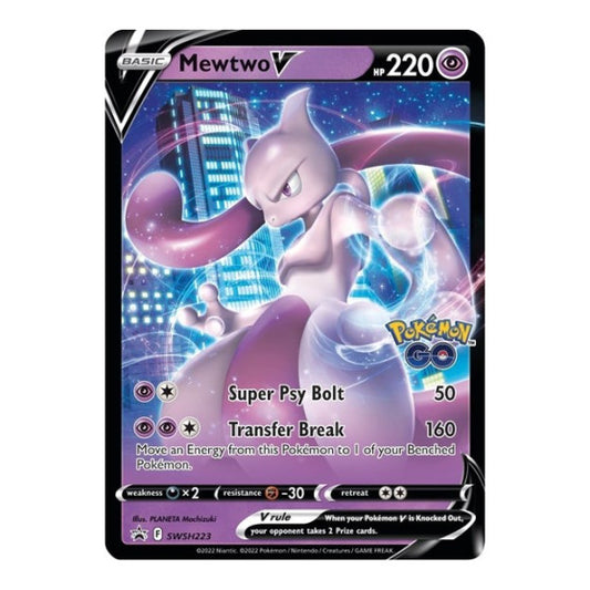 Mewtwo V - SWSH223 (SWSD) #SWSH223 Promo (Holofoil Near Mint) SWSH: Sword & Shield Promo Cards Pokemon: 2019