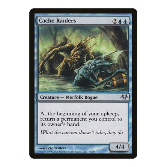 Cache Raiders (EVE) #18 Uncommon (Lightly Played) Eventide Magic: The Gathering: 2008