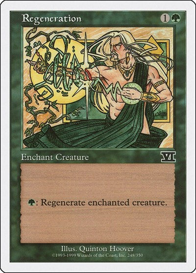 Regeneration (6ED) #248 Common (Moderately Played) Classic Sixth Edition Magic: The Gathering: 1999