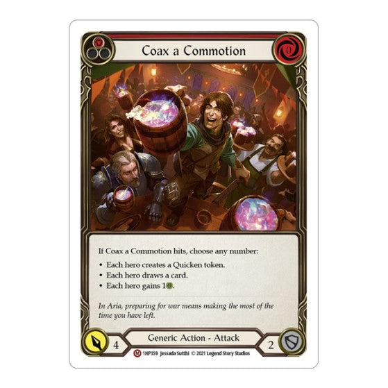 Coax a Commotion (1HP) #1HP359 Majestic (Lightly Played) History Pack Vol.1 Flesh and Blood TCG: 2022