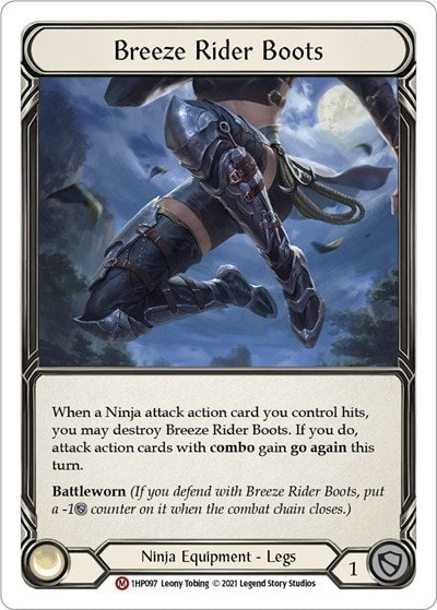 Breeze Rider Boots (1HP) #1HP097 Majestic History Pack Vol.1 Flesh and Blood TCG: 2022