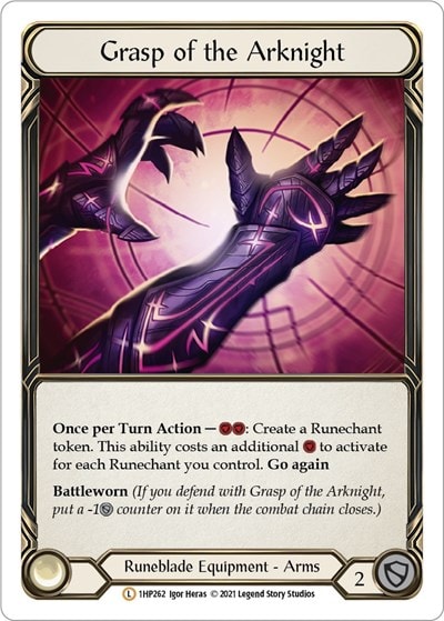 Grasp of the Arknight (1HP) #1HP262 Legendary (Lightly Played) History Pack Vol.1 Flesh and Blood TCG: 2022