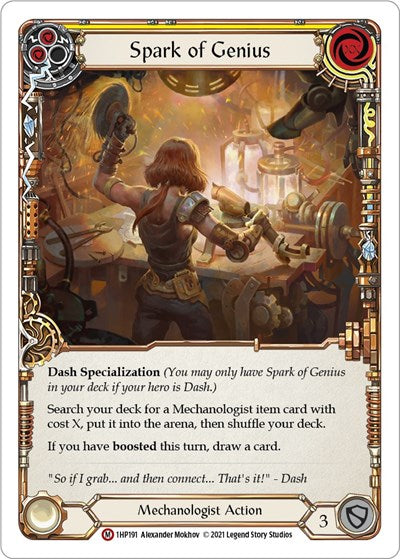 Spark of Genius (1HP) #1HP191 Majestic (Near Mint) History Pack Vol.1 Flesh and Blood TCG: 2022