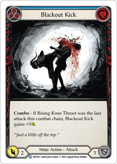 Blackout Kick Blue (1HP) #1HP106 Rare (Lightly Played) History Pack Vol.1 Flesh and Blood TCG: 2022