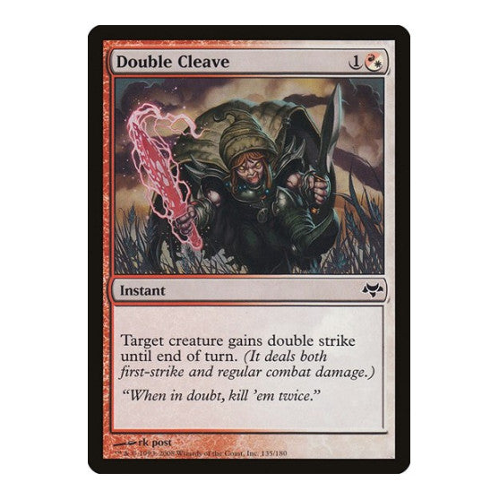Double Cleave (EVE) #135 Common (Lightly Played) Eventide Magic: The Gathering: 2008