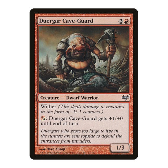 Duergar Cave Guard (EVE) #51 Uncommon (Lightly Played) Eventide Magic: The Gathering: 2008