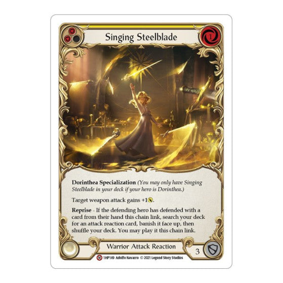 Singing Steelblade (1HP) #1HP149 Majestic (Lightly Played) History Pack Vol.1 Flesh and Blood TCG: 2022
