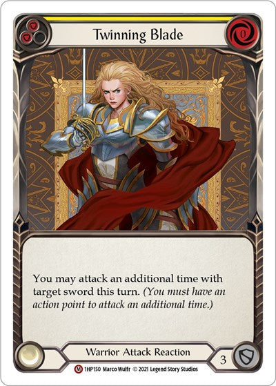 Twinning Blade (1HP) #1HP150 Majestic (Near Mint) History Pack Vol.1 Flesh & Blood TCG: 2022
