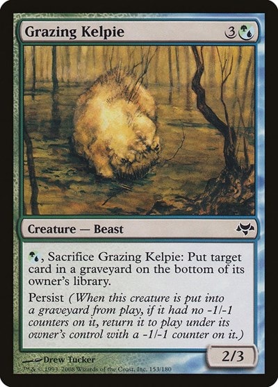 Grazing Kelpie (EVE) #153 Common (Moderately Played) Eventide Magic: The Gathering: 2008