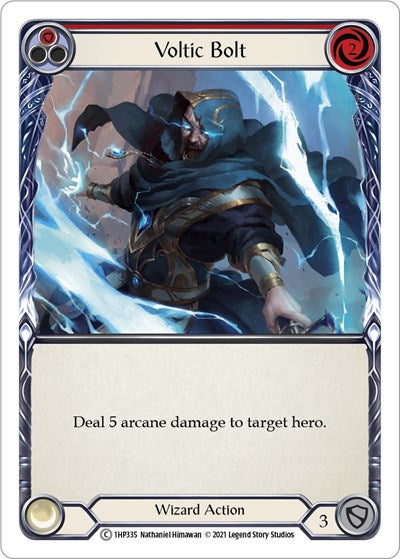 Voltic Bolt Red (1HP) #1HP335 Common (Lightly Played) History Pack Vol.1 Flesh and Blood TCG: 2022