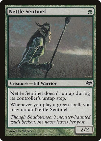 Nettle Sentinel (EVE) #71 Common (Lightly Played) Eventide Magic: 2008
