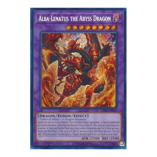 Alba-Lenatus the Abyss Dragon (DIFO) #DIFO-EN035 Secret Rare (1st Edition Near Mint) Dimension Force YuGiOh: 2022