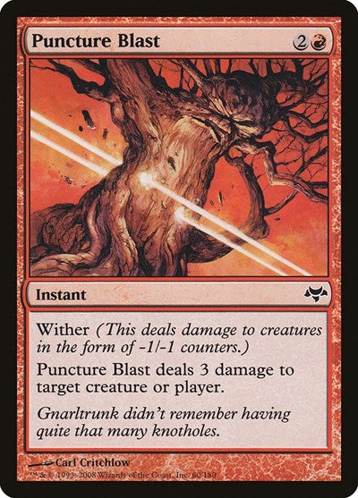 Puncture Blast (EVE) #60 Common Eventide Magic: The Gathering: 2008