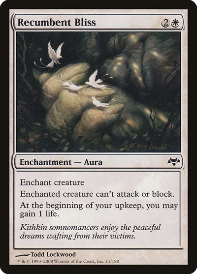 Recumbent Bliss (EVE) #13 Common (Foil Lightly Played) Eventide Magic: The Gathering: 2008