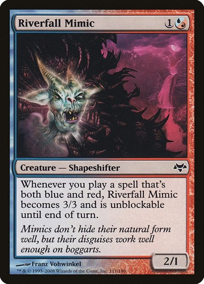 Riverfall Mimic (EVE) #111 Common (Lightly Played) Eventide Magic: 2008