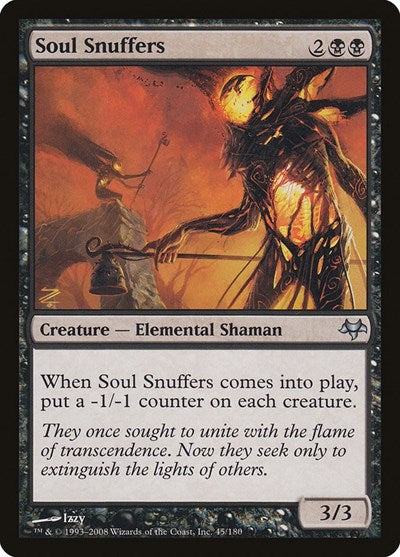 Soul Snuffers (EVE) #45 Uncommon (Lightly Played) Eventide Magic: The Gathering: 2008