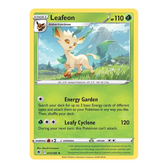 Leafeon (SWSH10) #013/189 Rare (Near Mint) SWSH10: Astral Radiance Pokemon: 2022