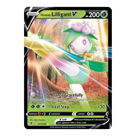 Hisuian Lilligant V (SWSH10) #017/189 Ultra Rare SWSH10: Astral Radiance Pokemon: 2022