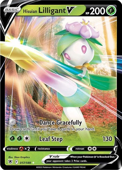 Hisuian Lilligant V (SWSH10) #017/189 Ultra Rare SWSH10: Astral Radiance Pokemon: 2022
