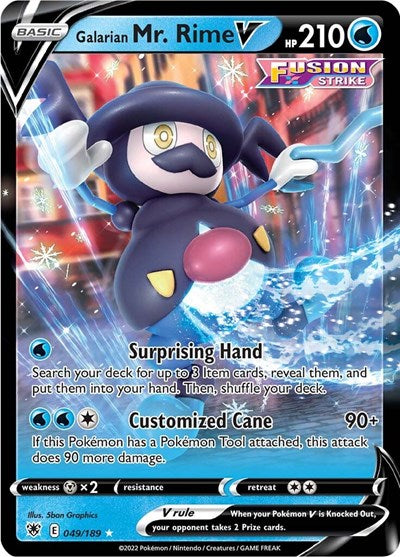 Galarian Mr. Rime V (SWSH10) #049/189 Ultra Rare (Holofoil Near Mint) SWSH10: Astral Radiance Pokemon: 2022