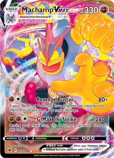 Machamp VMAX (SWSH10) #073/189 Ultra Rare (Holofoil Near Mint) SWSH10: Astral Radiance Pokemon: 2022