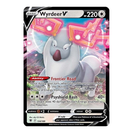 Wyrdeer V (SWSH10) #134/189 Ultra Rare SWSH10: Astral Radiance Pokemon: 2022