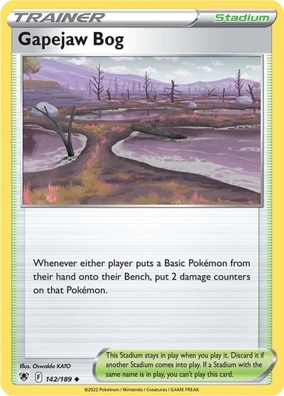Gapejaw Bog (SWSH10) #142/189 Uncommon (Moderately Played) SWSH10: Astral Radiance Pokemon: 2022