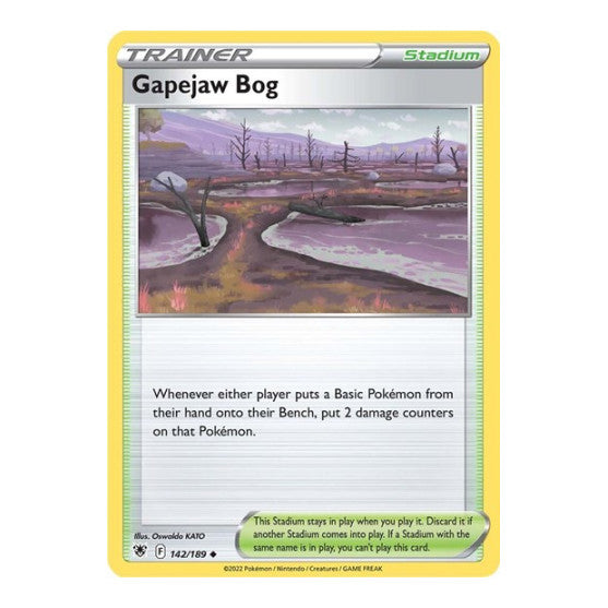 Gapejaw Bog (SWSH10) #142/189 Uncommon (Moderately Played) SWSH10: Astral Radiance Pokemon: 2022