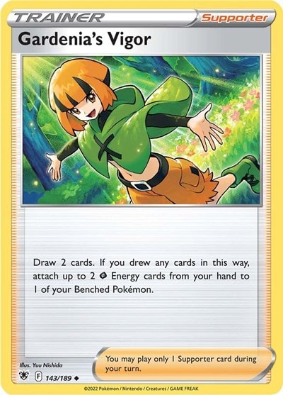 Gardenia's Vigor (SWSH10) #143/189 Uncommon (Reverse Holofoil Moderately Played) SWSH10: Astral Radiance Pokemon: 2022