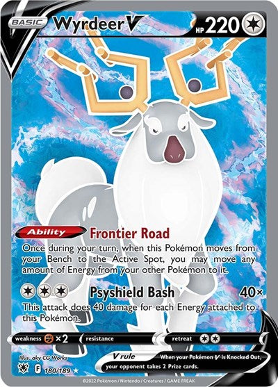 Wyrdeer V (Full Art) (SWSH10) #180/189 Ultra Rare SWSH10: Astral Radiance Pokemon: 2022