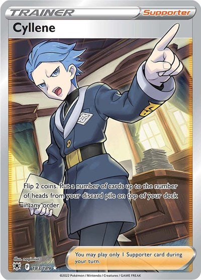 Cyllene (Full Art) (SWSH10) #183/189 Ultra Rare (Holofoil Near Mint) SWSH10: Astral Radiance Pokemon: 2022