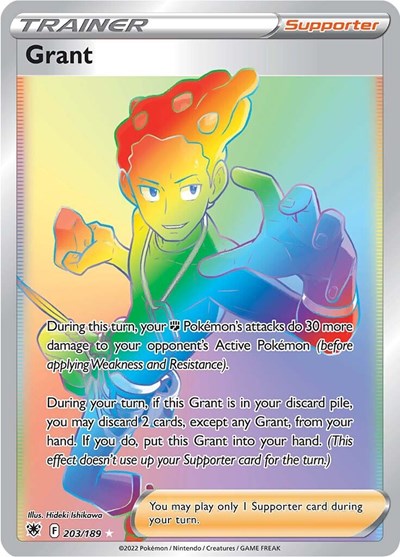 Grant (Secret) (SWSH10) #203/189 Secret Rare (Holofoil Near Mint) SWSH10: Astral Radiance Pokemon: 2022