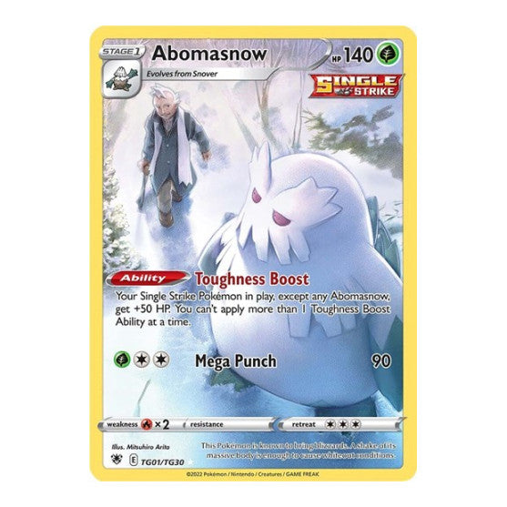 Abomasnow (SWSH10:TG) #TG01/TG30 Ultra Rare (Holofoil Near Mint) SWSH10: Astral Radiance Trainer Gallery Pokemon: 2022