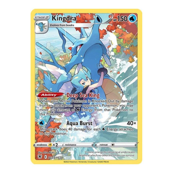 Kingdra (SWSH10:TG) #TG03/TG30 Ultra Rare SWSH10: Astral Radiance Trainer Gallery Pokemon: 2022