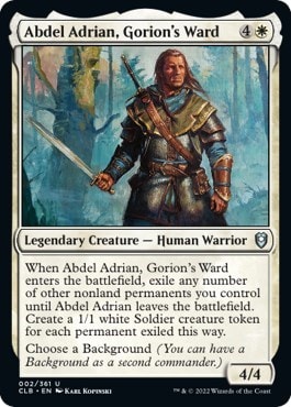 Abdel Adrian Gorions Ward (CLB) #2 Uncommon (Lightly Played) Commander Legends: Battle for Baldur's Gate Magic: The Gathering: 2022